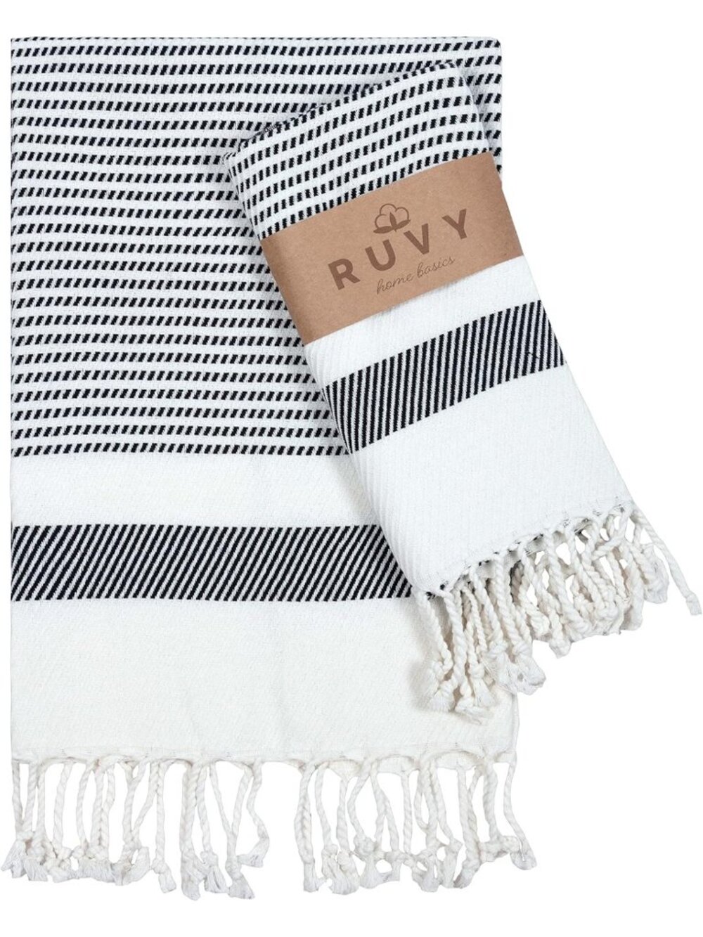 Soft Cotton Turkish Hand Towels Set of 2 | 18"x40" | Decorative Bath & Kitchen